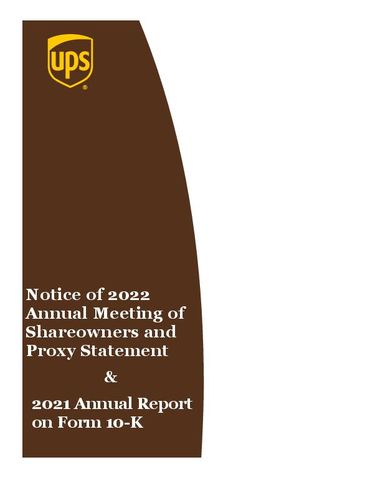 21 Annual Report On Form 10 K Notice Of 22 Annual Meeting Of Shareowners And Proxy Statement
