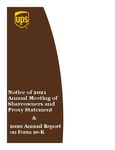 UPS 2021 Proxy Statement and 2020 Annual Report; Form 10-K
