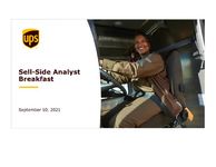 UPS Sell-side Analyst Breakfast